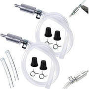 Brake Bleeder Hose - One Way Check Valve Tube Bleeding Tool Kit for Car Motorcycle Clutch, Universal Brake Fluid Bleeder Kit for Hydraulic Brake System, Soft Tube with Metal Clips 2PC